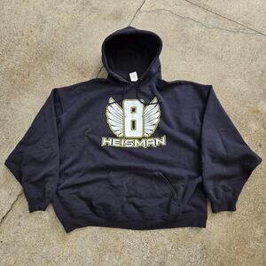 Vtg Y2k UNIVERSITY OF OREGON DUCKS Heisman College Hooded Sweatshirt 3XL XXXL